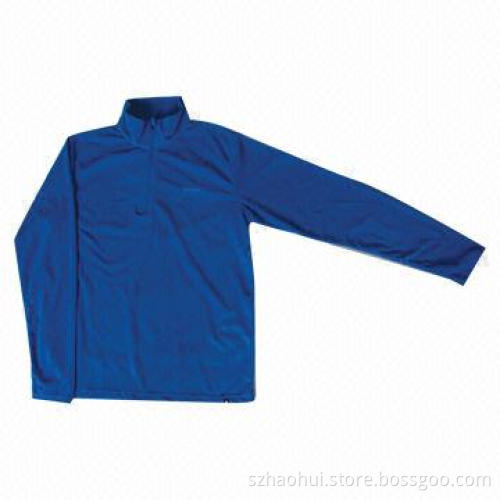 Micro Polar Fleece Jacket with Half Zip, 100% Polyester Micro Polar Fleece 150g/m²